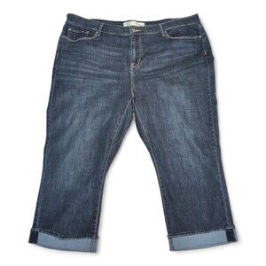 Levi's Plus Mid-Rise Capri Jeans‎ Size 16 Blue